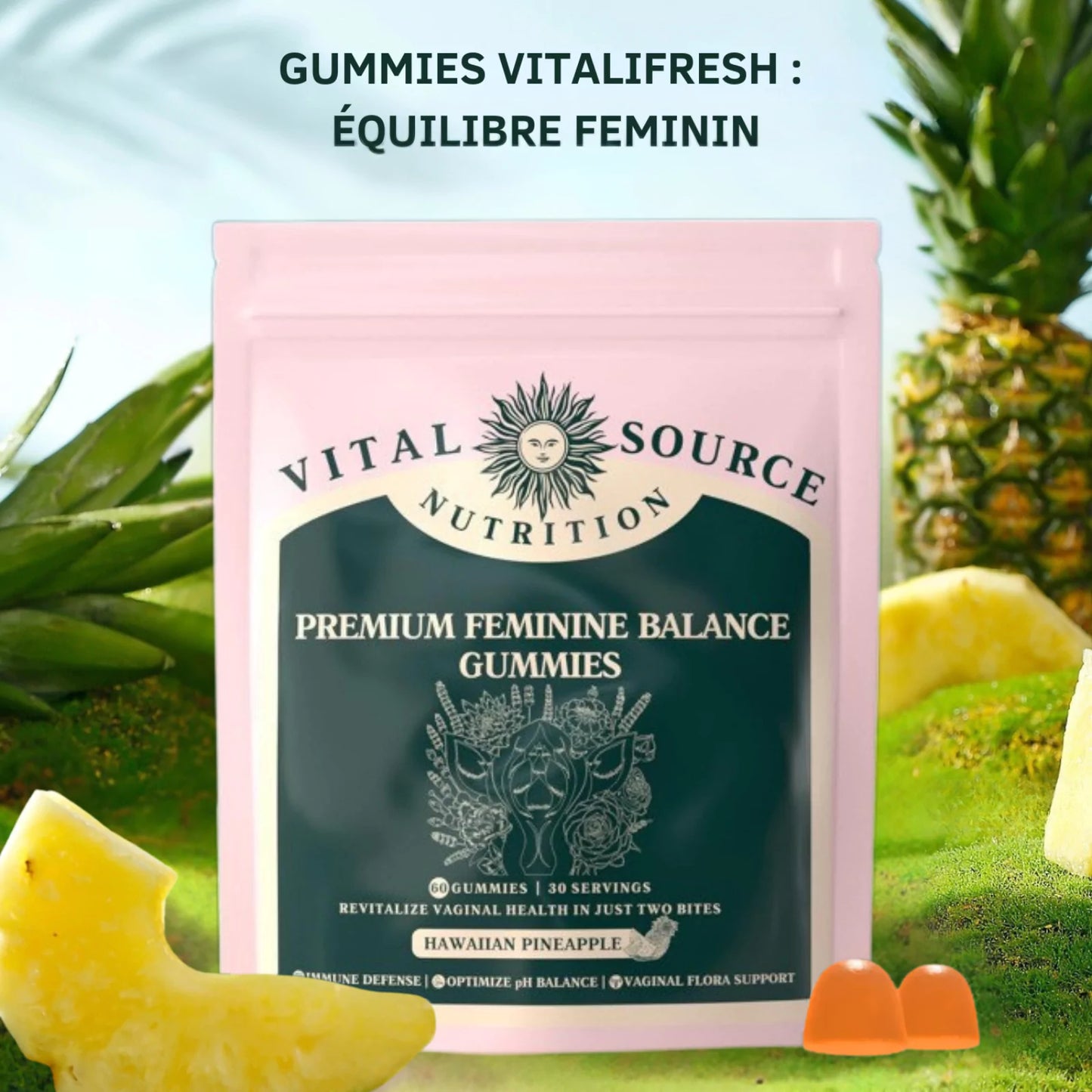 Gummies pour maintenire un bon équilibre intime.
